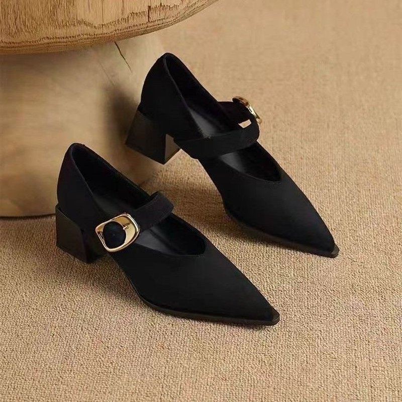 Women Vintage Mary Jane Block  - Vintage Fashion Online ulasan dan harga
