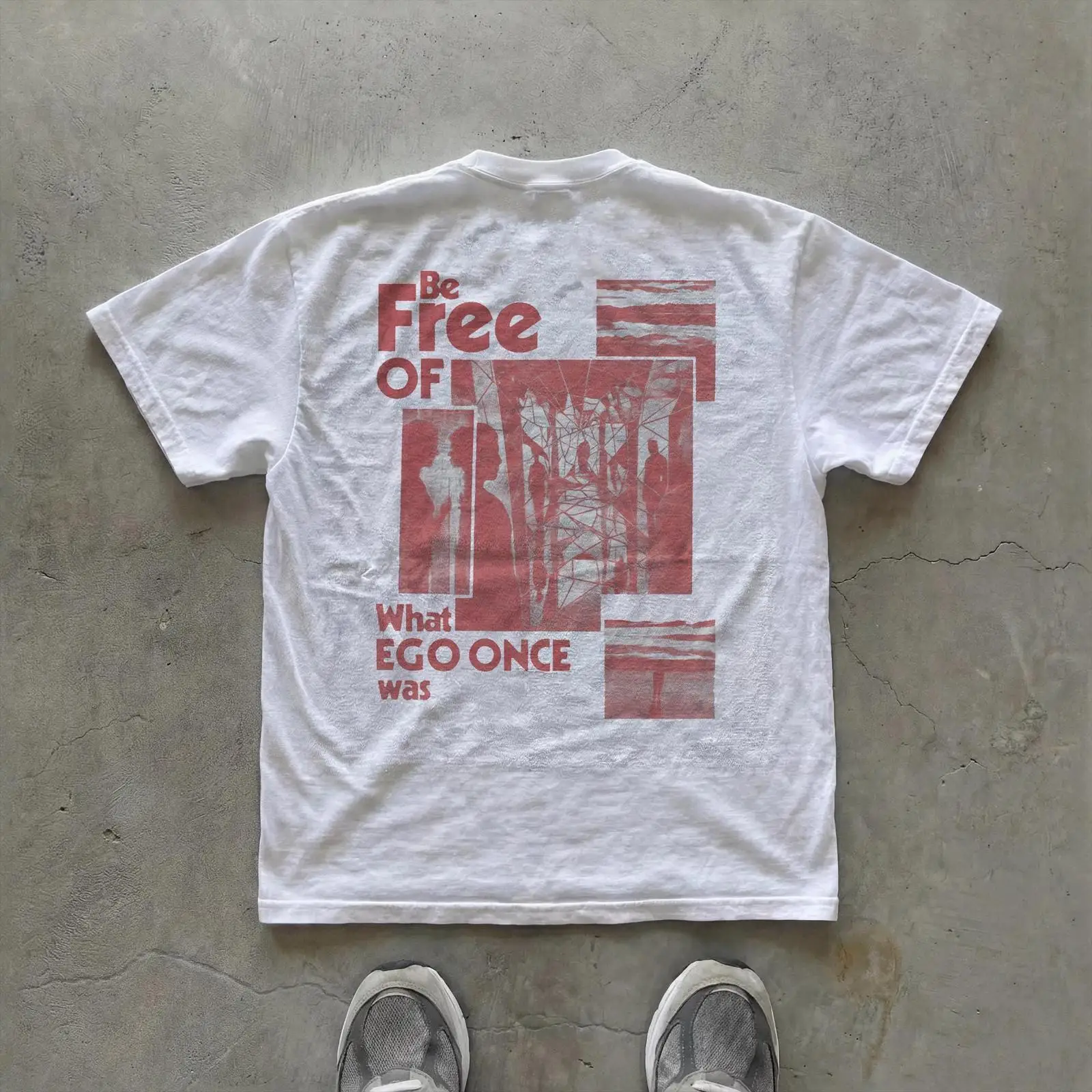 Be Free of Ego Quote T Shirt C - Vintage Fashion Quotes ulasan dan harga